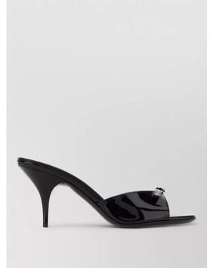 Miu Miu Leather Mules - Black