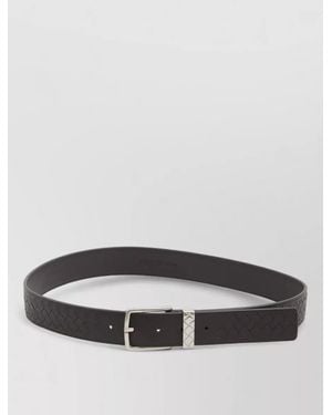 Bottega Veneta Leather Belt - Grey