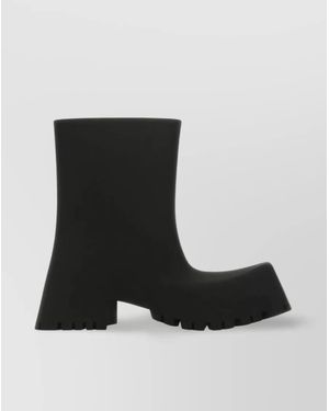 Balenciaga Rubber Calf-Length Boots - Black