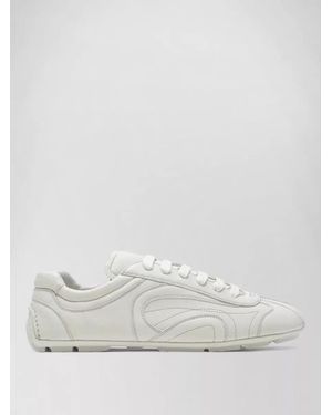 Prada Low Top Trainers Rubber Sole Stitching - White