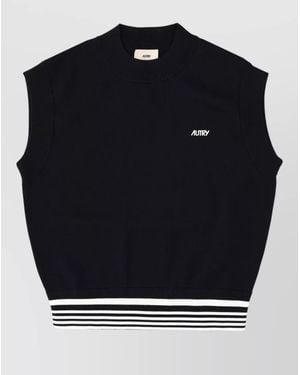 Autry Regular-Fit Knitted Top - Blue