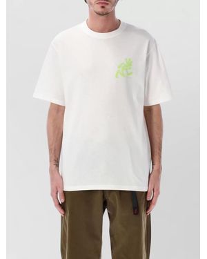 Gramicci Running Graphic Back Cotton T-Shirt - White