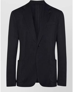Lardini Wool Single Breasted Suit - Blue