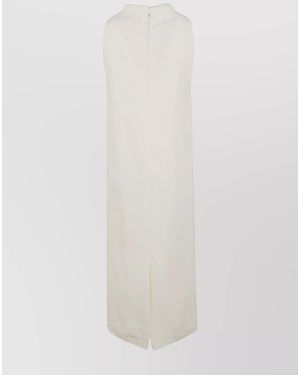 Loulou de Saison Linen Midi Dress - White