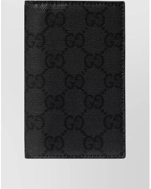 Gucci Coated Fabric Card Holder - Black