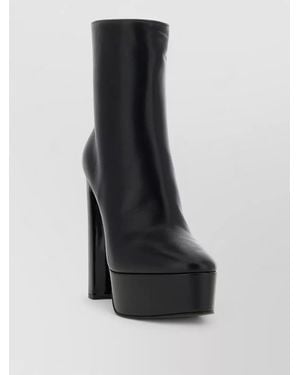 Le Silla Nora Platform Ankle Boots Pointed Toe - Black