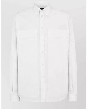 Fendi Cotton Logo Shirt - White