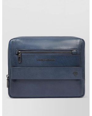 Piquadro Ipad 11 Horizontal Crossbody Bag Satchel - Blue