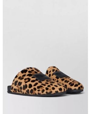 Givenchy Leopard-Print Pony-Effect Leather Flat Mules - Multicolour