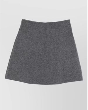 Lisa Yang Cashmere Knitted Mini Skirt - Gray