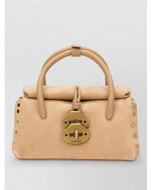 Zanellato Lambskin Leather Shoulder Bag - Natural