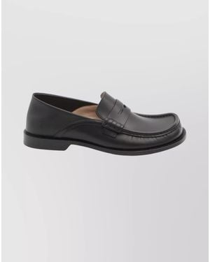 Loewe Leather Campo Flap Back Loafers - Multicolour