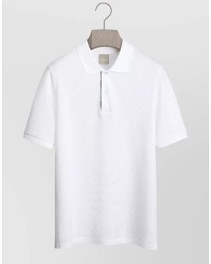 Dior Short Sleeve Shirt Polo Collar - White