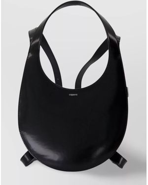 Coperni Swipe Leather Backpack - Black
