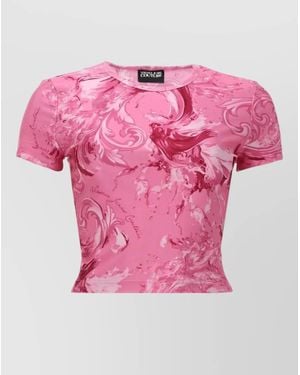 Versace Jeans Couture Printed T-Shirt - Pink