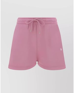 Maison Kitsuné Cotton Shorts - Pink