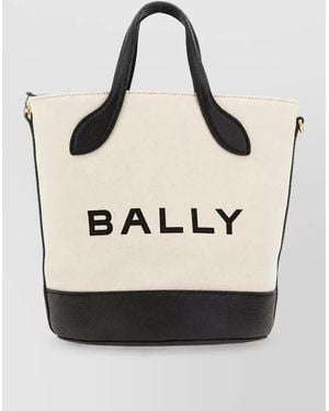 Bally Leather Bucket Bag - Natural