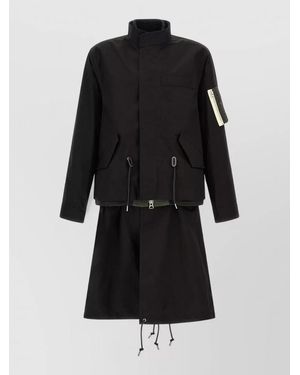 Sacai Nylon Bomber Jacket - Black