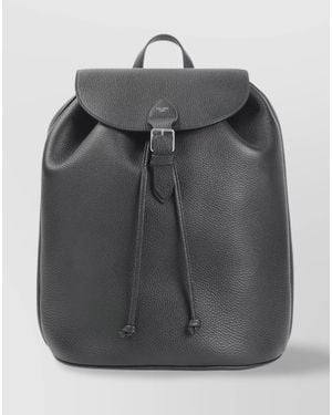 Celine Leather Large Backpack - Gray