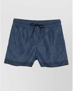 Gucci Logo-Print Swim Shorts - Blue