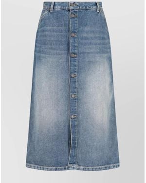 Carhartt Cotton Knee-Length Straight Skirt - Blue