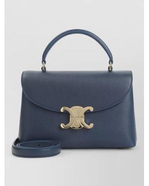 Celine Teen Nino Calfskin Crossbody Shoulder Bag - Blue