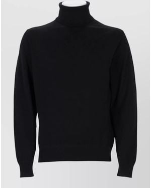 Tom Ford Long Sleeve Turtleneck Regular Fit Top - Black