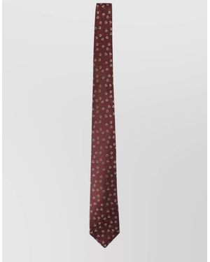Kiton Slim Tie Floral Pattern Menswear Accessory - Multicolour