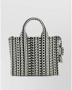 Marc Jacobs The Monogram Micro Leather Tote Bag - White