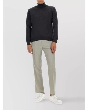 Etro Wool Regular-Fit Turtleneck Jumper - Black