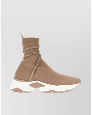 Rene Caovilla Cleo Running High-Top Trainers - White