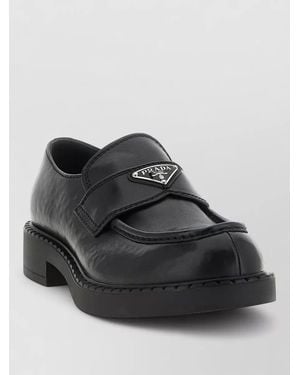 Prada Leather Loafers - Black