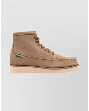 Sebago Leather Ankle Boots - Natural