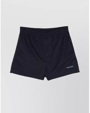 NAMACHEKO Elasticated Waistband Bermuda Sports Shorts - Blue