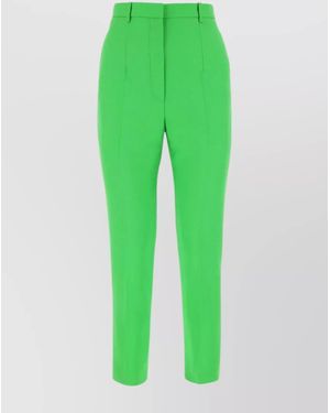 McQueen Tailored Cigarette Trousers - Green
