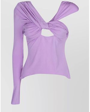 Nensi Dojaka Draped Top - Purple