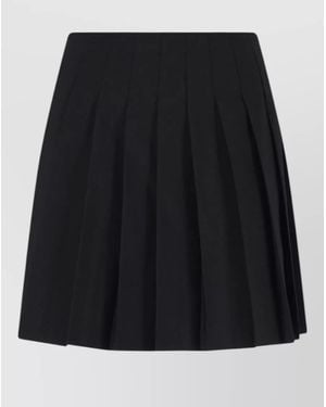 MM6 by Maison Margiela Pleated Mini Skirt - Black