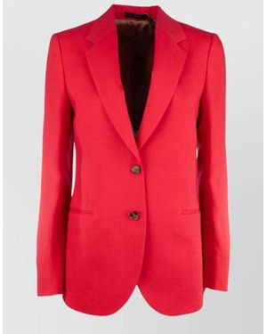 Paul Smith Jacket And Gilet Single Breasted Notch Lapel - Red