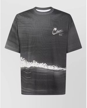Amiri Palms Skate Crew Neck Graphic T-Shirt - Grey