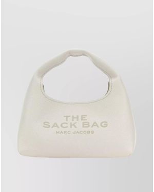 Marc Jacobs The Mini Sack Leather Mini Bag - White