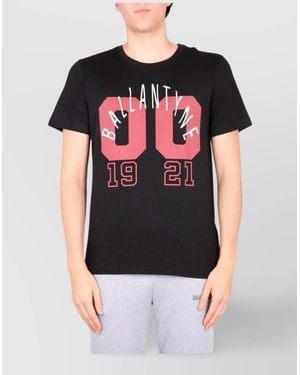 Ballantyne Logo Print Cotton T-Shirt - Black