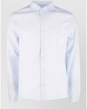 Prada Long Sleeve Shirt Regular Fit Button Cuffs - White