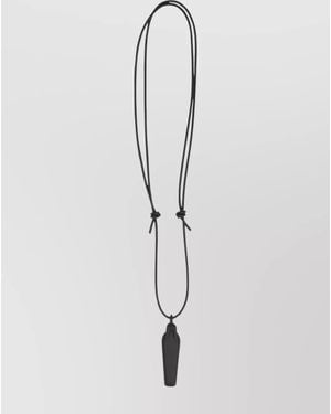 Rick Owens Pendant Necklace Intricate Design - White
