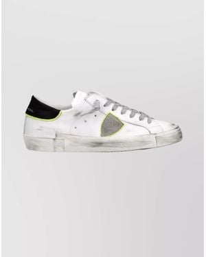 Philippe Model Stylish Sneakers With Unique Design Features - White