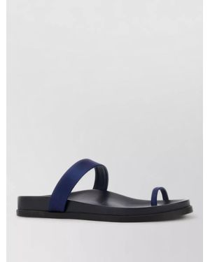 Ancient Greek Sandals Thalia Satin Thong Sandals Open Toe - Blue