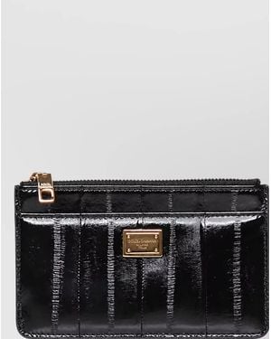 Dolce & Gabbana Leather Card Holder - Black