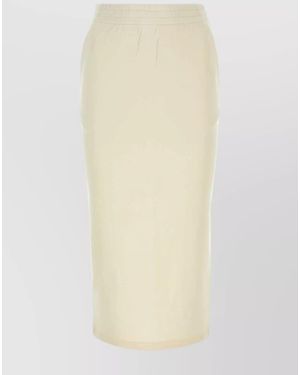 Prada Cotton Pencil Skirt - White