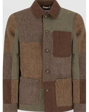 Sebago Wool Single Breasted Coat - Brown