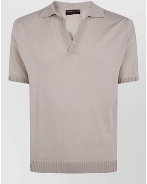 Filippo De Laurentis Short-Sleeve Polo Shirt - Grey