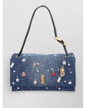 Marc Jacobs Chic Shoulder Bag Decorative Charms - Blue